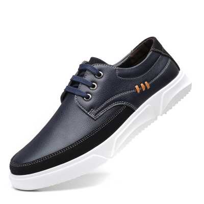 2021 New Men Shoes Leather Cowhide Leather Shoes Men Comfortable Low top British Casual Single Shoes Leather Shoes Formal Shoes