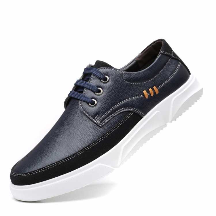 2021 New Men Shoes Leather Cowhide Leather Shoes Men Comfortable Low top British Casual Single Shoes Leather Shoes Formal Shoes