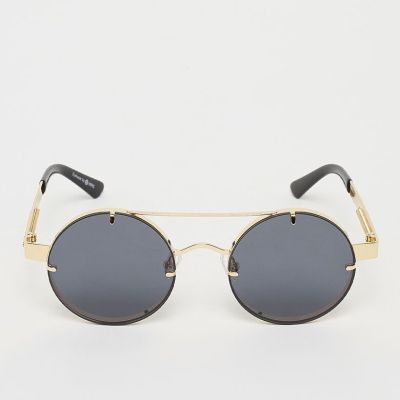 Oval gafas de sol - dorado, verde