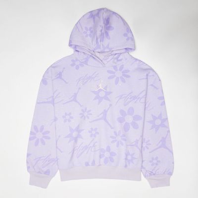 Junior Floral Flight All Over Print Pullover Hoodie