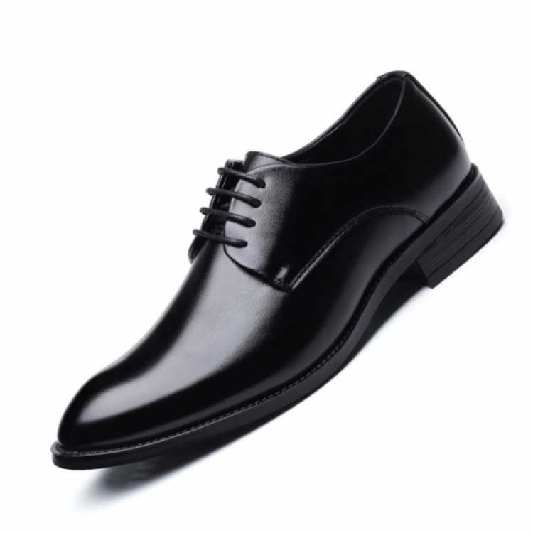 Men Dress Shoes Man Business Dress Classic Style Flats Brown Black Lace Up Pointed Toe Shoe for Men Oxford Shoes 38 48