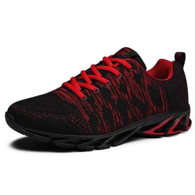 Sneakers Breathable Flying Woven Men's Shoes Running Shoes Rubber sole Non slip Outdoor Sport Shoes
