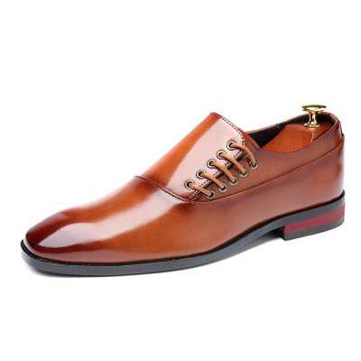 New 2021 Pu Leather Dress Shoes For Men Formal Shoes Spring Pointed Toe Wedding Business Shoes Male Fashion Plus Size 38 47