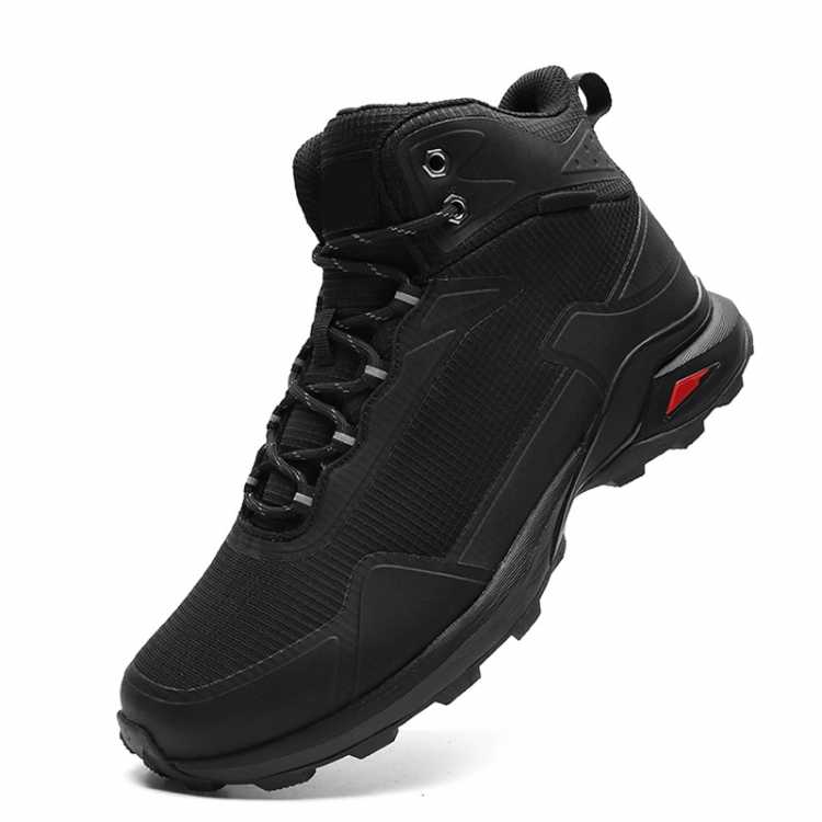 Mens Winter Ankle Snow Hiking Boots Warm Plush Water Resistant Non Slip High Quality Outdoor Camo Black Trekking Shoes Mountain