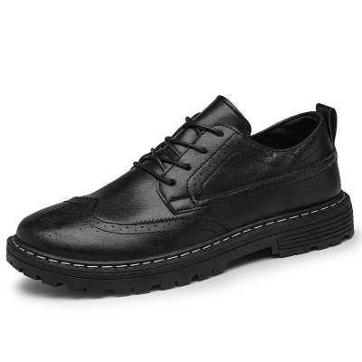 2021 New Men Oxford Patent Leather Dress Shoes Brogue Lace Up Flats Male Casual Shoes Footwear Loafers Men Size 39 44