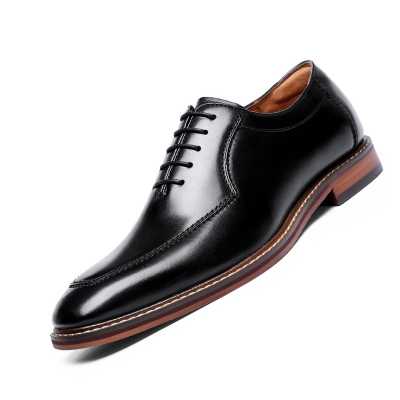2021 Dress Shoes Men Italian Style Genuine Leather Men's Wedding Shoes Lace Up Formal Gentleman Shoes Party Office Oxfords