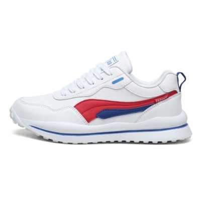 Men Leather Sneakers Comfortable Running Shoes Easy To Clean Outdoor Casual Shoes