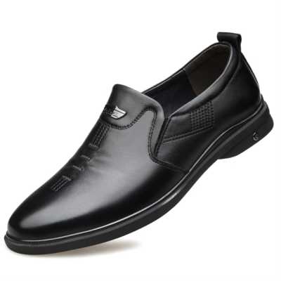 2021 Men's Quality Genuine Leather Shoes New Soft Business Casual Size 38 44 Black Man Dress Genuine Leather Shoes
