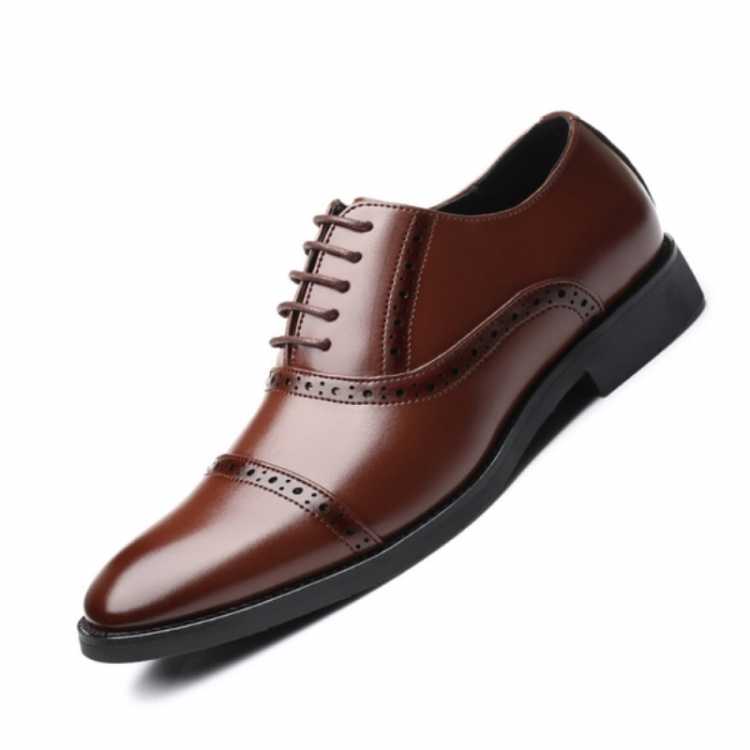Brand 2021 Oxford Mens Dress Shoes Formal Business Lace up Full Grain Leather Minimalist Shoes for Men Plus Size 38 48